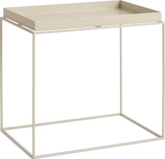 Tray Sofabord Stor Varm Beige/Stål Tray Sofabord Stor Varm Beige/Stål