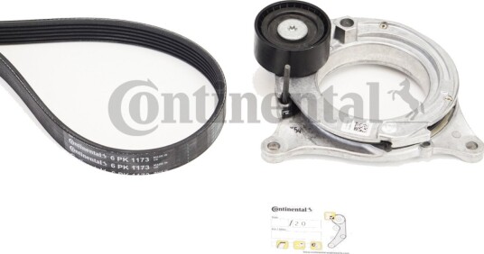 Kileremsett CONTITECH 6PK1173K1 Kileremsett CONTITECH 6PK1173K1