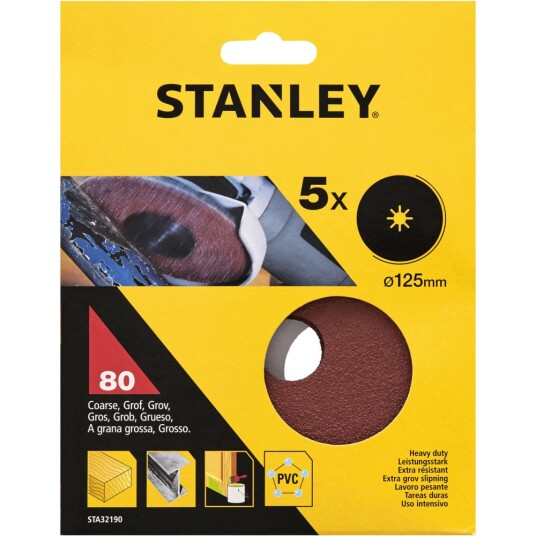 Stanley Sliperondell fiber 125x22mmx80k sta sta32190