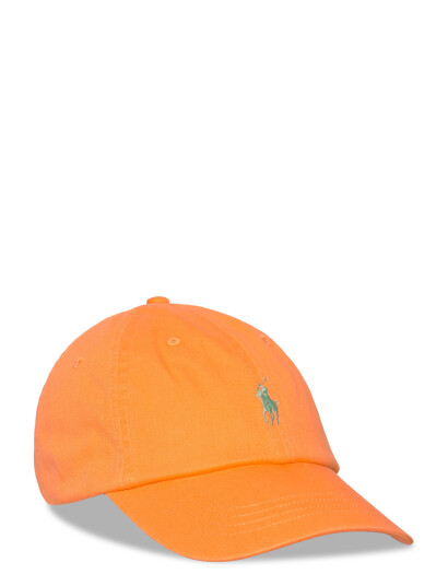 Polo Ralph Lauren The Iconic Cotton Chino Ball Cap Orange ONE SIZE