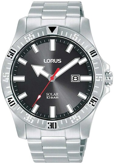 Lorus Herreklokke RX377AX9 Sports Sort/Stål Ø42 mm Lorus Herreklokke RX377AX9 Sports Sort/Stål Ø42 mm