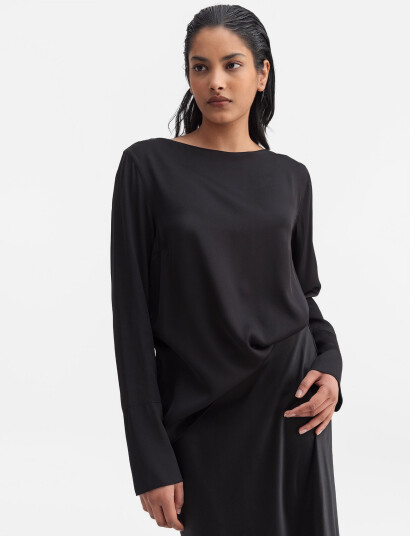 Ahlvar Gallery Kelly Silk Blouse - Black - S Ahlvar Gallery Kelly Silk Blouse - Black - S