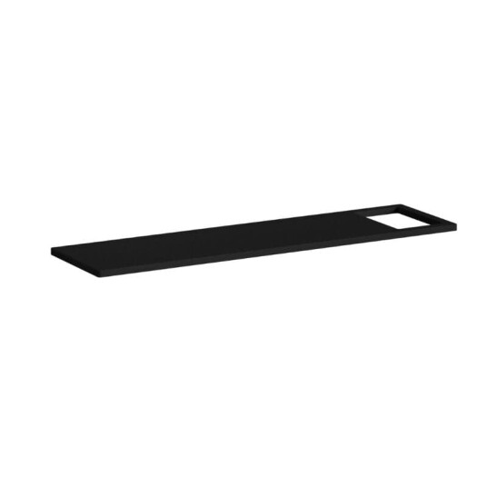 Vikingbad Badekarbro HPL Svart Matt/Svart Eik 85cm