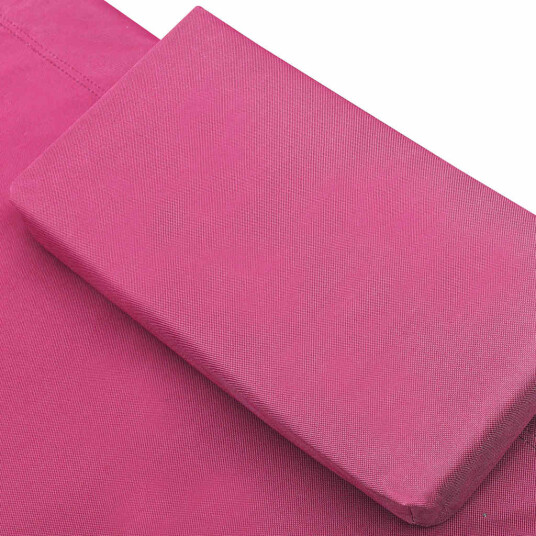 Utendørs sofaseng med solskjerm og puter rosa 313524 Utendørs sofaseng med solskjerm og puter rosa 313524