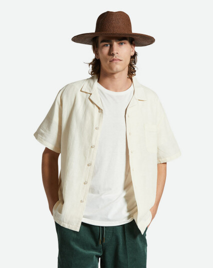 Brixton Bunker Linen Blend S/S Hvit