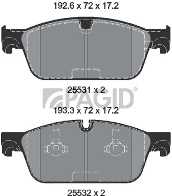 PAGID T2285N Bremseklosser