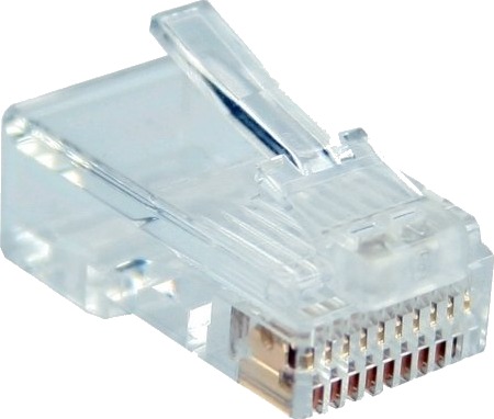 Inline 73011 Rj 45 Gjennomsiktig Hvit Plast 14 G 1,6 Mm 10 Stykker