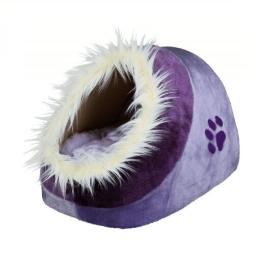 Minou kosehule - Lilla 35x26x41cm med skumpolstring