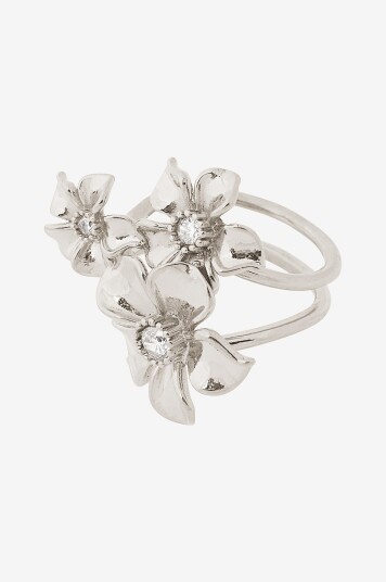 IOAKU   Ring LA Fleur Iconic Ring Gold 7   Sølv