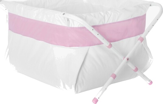 BiBaBad Flexi Sammenleggbart Badekar 80-100 cm, Rosa