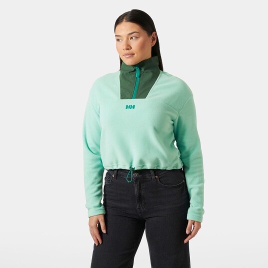 Helly Hansen Daybreaker Kort Fleecetrøye Dame Grønn L