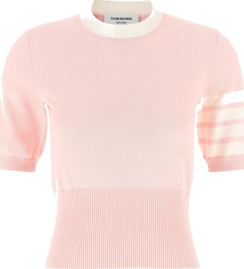 Thom Browne Dame Strikkevarer Rosa S,