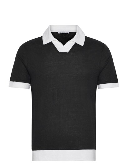 The Resort Co. Resort Polo Black / White Black L