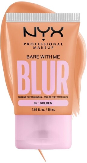 NYX Professional Makeup Bare With Me Blur Tint Foundation - 07 Golden Face Foundation Skjønnhet Makeup