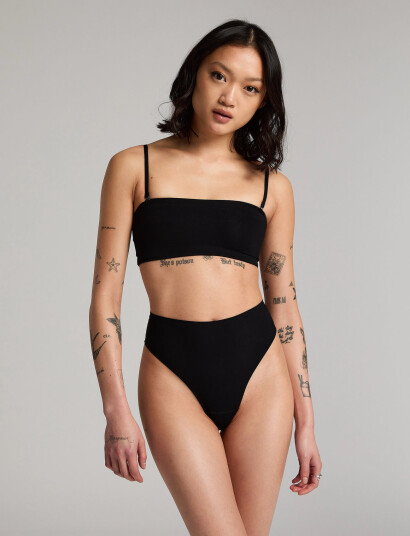 Hunkemöller Smooth Hl String H - Black - M