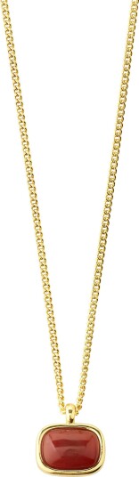 Pilgrim Now Necklace Gold Plated/Red GOLD PLATED One Size Pilgrim Now Necklace Gold Plated/Red GOLD PLATED One Size
