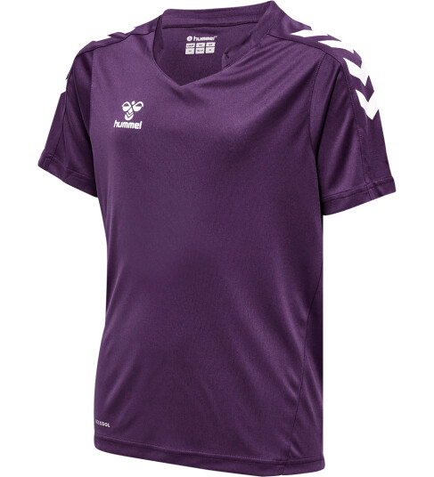 Hummel T skjorte hmlCore XK Poly Acai/Hvit 16 år 176 T skjorte Lilla