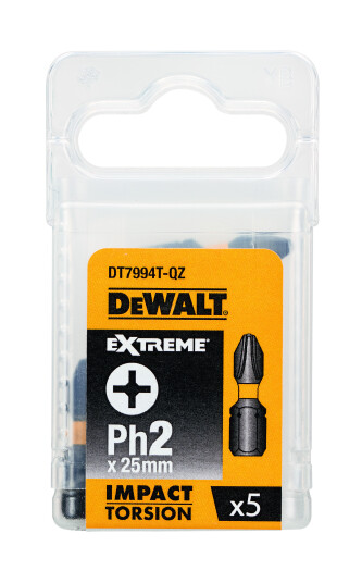Dewalt Torsjonsbiter PH2 25mm 5-pakning til Slagtrekker
