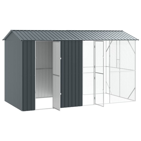 Fuglebur Antrasitt 430 X 208 X 247 cm Galvanisert Stål