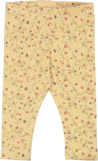 Wheat Jersey Leggings Clam Flower Vine (74 / 9 mnd)