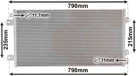 VAN WEZEL 43005342 Kondensator, klimaanlegg VAN WEZEL 43005342 Kondensator, klimaanlegg