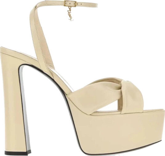 Saint Laurent Dame Sko Beige 40 EU,