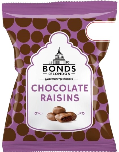 Chocolate Raisins - Bonds of London 50 gram (UK)