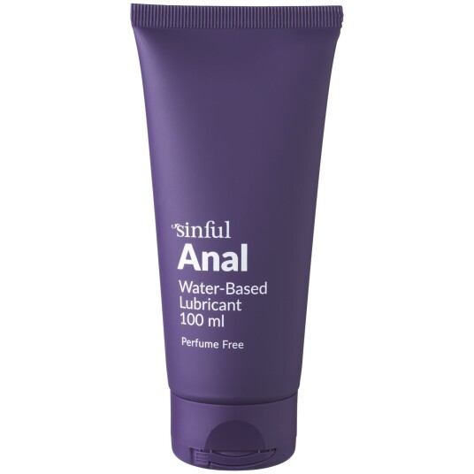 Sinful Anal Vannbasert Glidemiddel 100 ml - Purple
