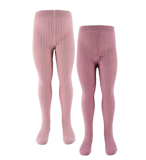 Minymo Stocking - Solid Rib 2-Pack - Multi/patterned - 80\86