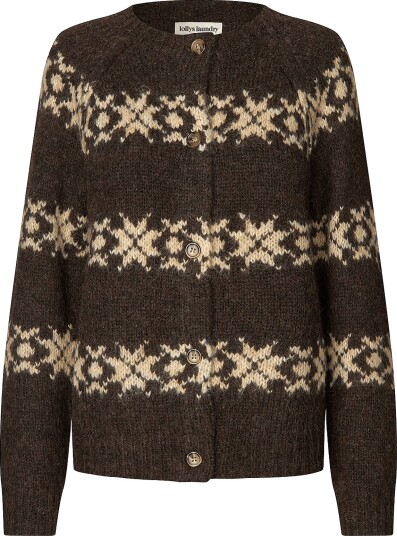 Lollys Laundry Padovall Cardigan Knit Ls Brown S