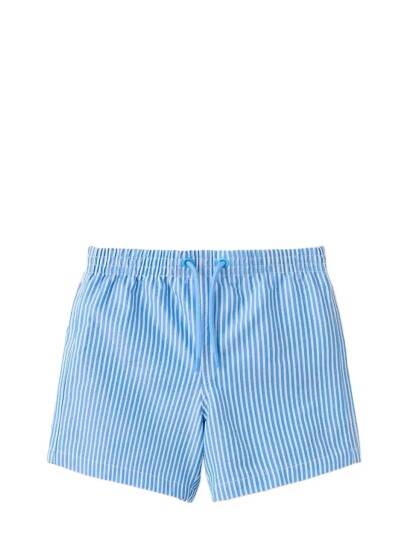 Mango Striped Drawstring Swimsuit Blue 12 18M Mango Striped Drawstring Swimsuit Blue 12 18M