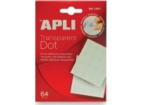 Apli APLI dot monteringsringer, avtagbar, 64 stk., gjennomsiktig Apli APLI dot monteringsringer, avtagbar, 64 stk., gjennomsiktig