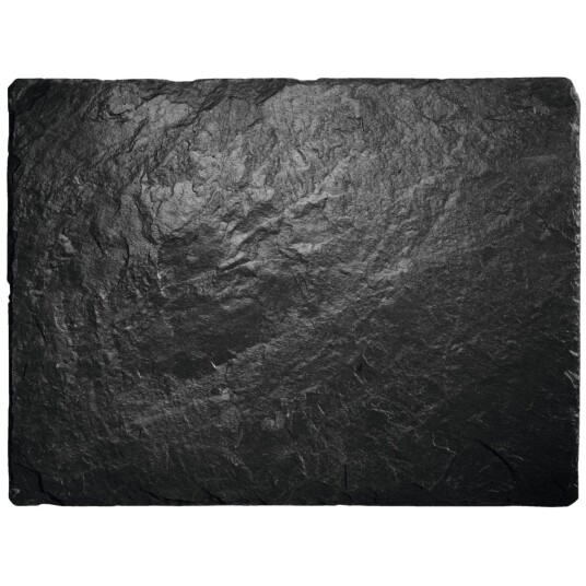 Vega Skiferplate Patara rektangulær uten håndtak 40x30x0.5 cm  Svart Rektangulær 2 Stykk / Forpakning