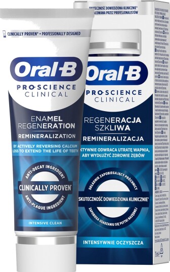 Oral-B Pro-Science Clinical Enamel Regeneration Intensive Clean – remineraliserende tannkrem 75 ml