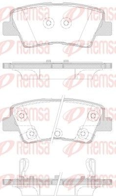 Bremseklosser REMSA 1362.42 Bremseklosser REMSA 1362.42