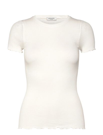 Rosemunde Rwbernadine Organic  Ss O Neck T Sh   White   M