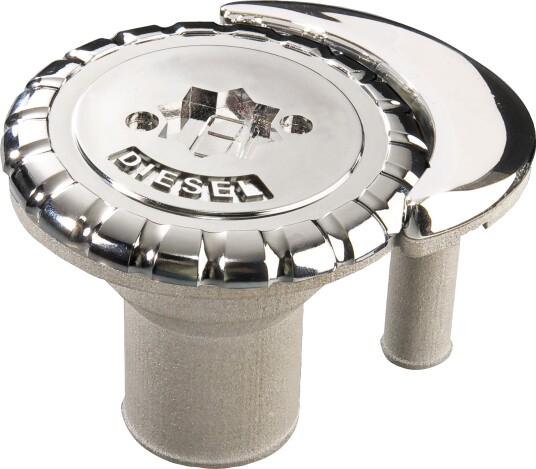 Dekksforskruvning NR plast/krom m/ventil 1 1/2" Fuel - Dekksforskruvning NR plast/krom m/ventil 1 1/2 Diesel