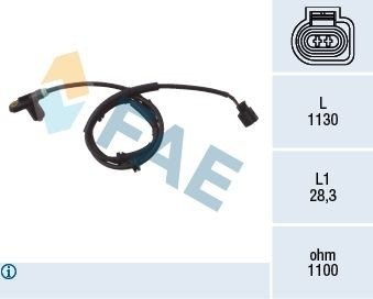 FAE 78025 Sensor ABS FAE 78025 Sensor ABS