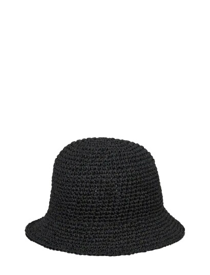 Becksöndergaard Solid Saverina Straw Hat Black M/L
