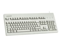 CHERRY G80-3000 - Tastatur - PS/2, USB - Storbritannia - lysegrå
