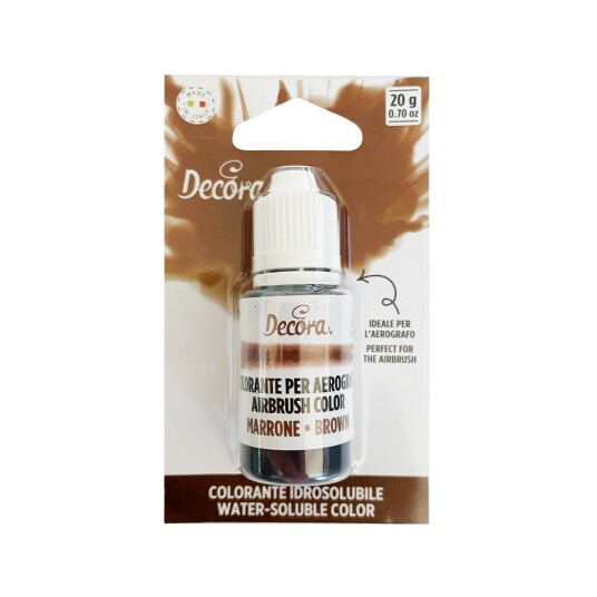 Decora Flytende Farge Brun 20g 