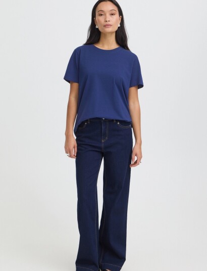Fransa Frzashoulder Tee 1 Navy XXL