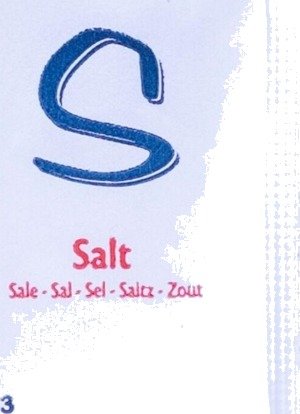 Salt, 1 G, 2 000 Små Poser Salt, 1 G, 2 000 Små Poser