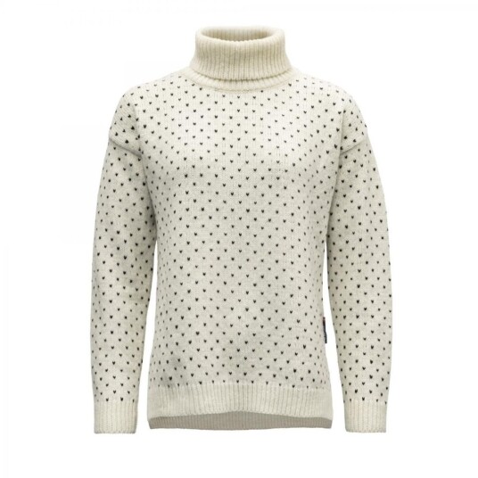 Devold SØRISEN WOOL SWEATER WMN Dame, 010A OFFWHITE/INK, S Devold SØRISEN WOOL SWEATER WMN Dame, 010A OFFWHITE/INK, S