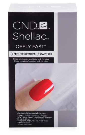 CND Shellac Offly Fast 8 Minute Removal & Care Kit 4 produkter