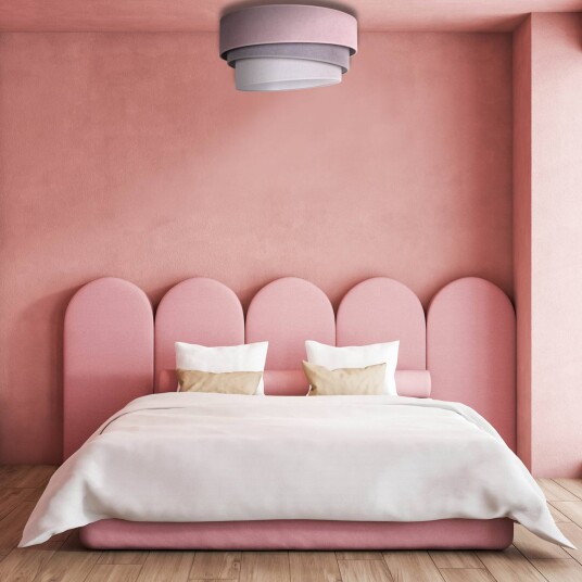 Duolla Taklampe Pastell Trio Ø 60cm rosa/grå/lysegrå
