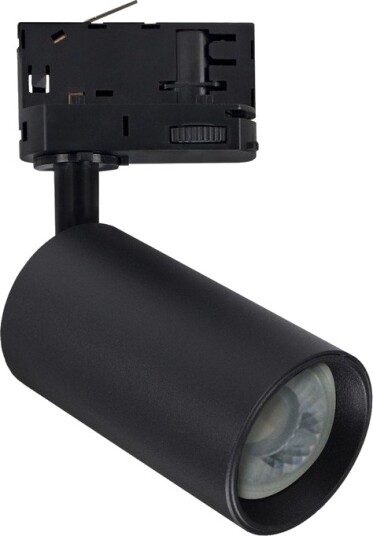 Spectrum 6W 3 faset dimbar GU10 DimToWarm skinnespot   Sort 1800K 3000K inkl. lyskilde   Dimbar : Dimbar Kulør : Dim to warm