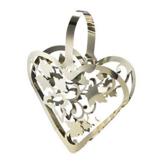 Holmen Istind ornament hjerte 12,5 cm gull Holmen Istind ornament hjerte 12,5 cm gull