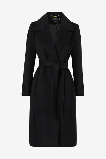 Lauren Ralph Lauren Kåpe Cashmere Blend wool Wrap 42' Svart Lauren Ralph Lauren Kåpe Cashmere Blend wool Wrap 42' Svart
