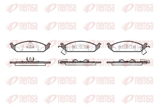 Bremseklosser REMSA 0570.02 Bremseklosser REMSA 0570.02